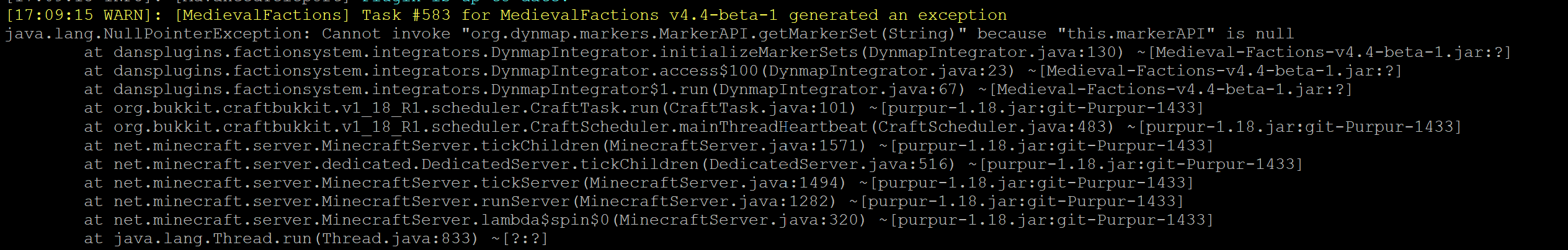 Fix null pointer exception occurring because "this.marerAPI" is null in ...