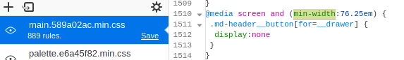 Both drawer and tabs are shown at a certain browser widths · Issue ...