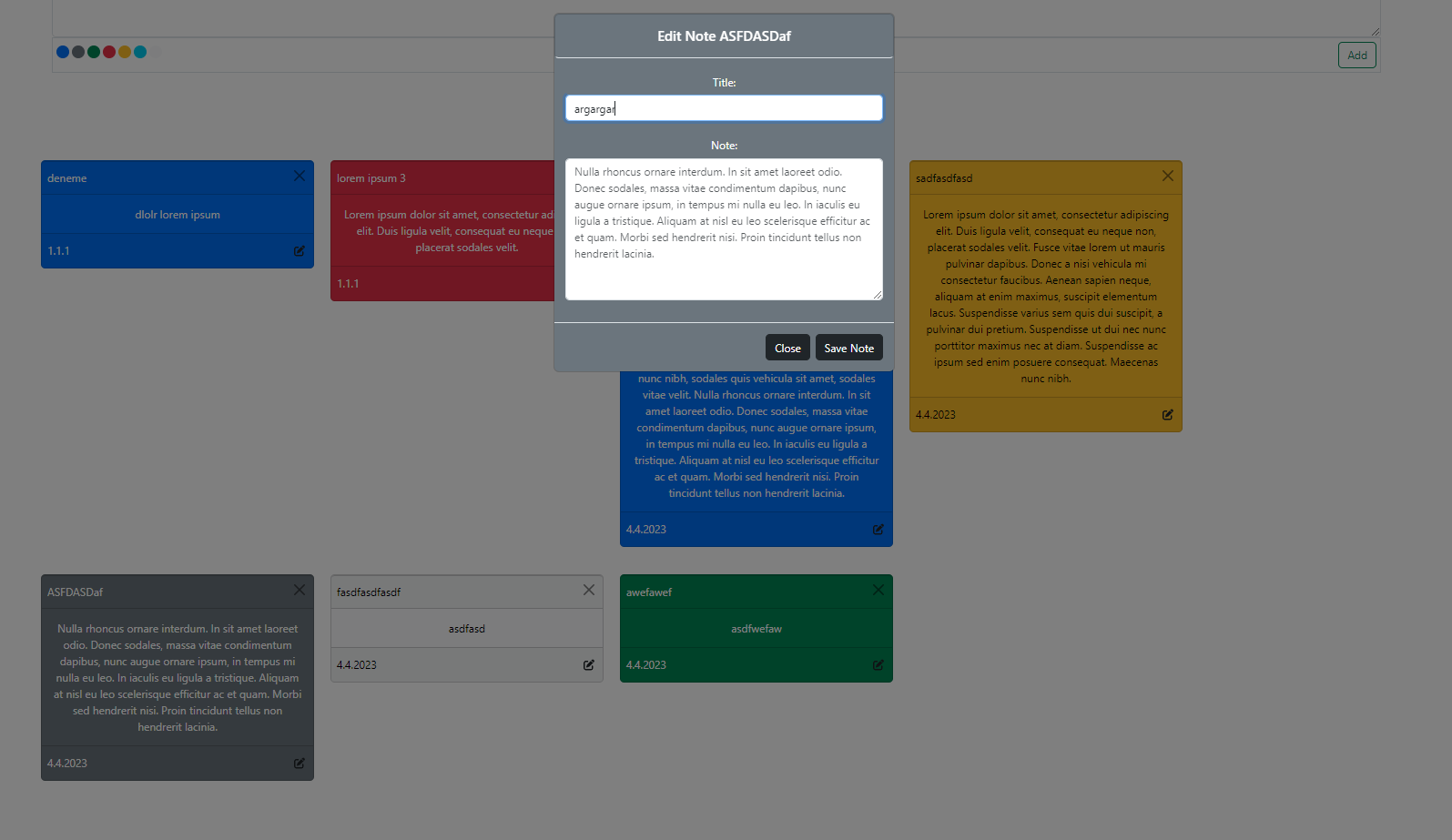 GitHub - ardacantk/Post-it: A notes app with React, Redux and Bootstrap