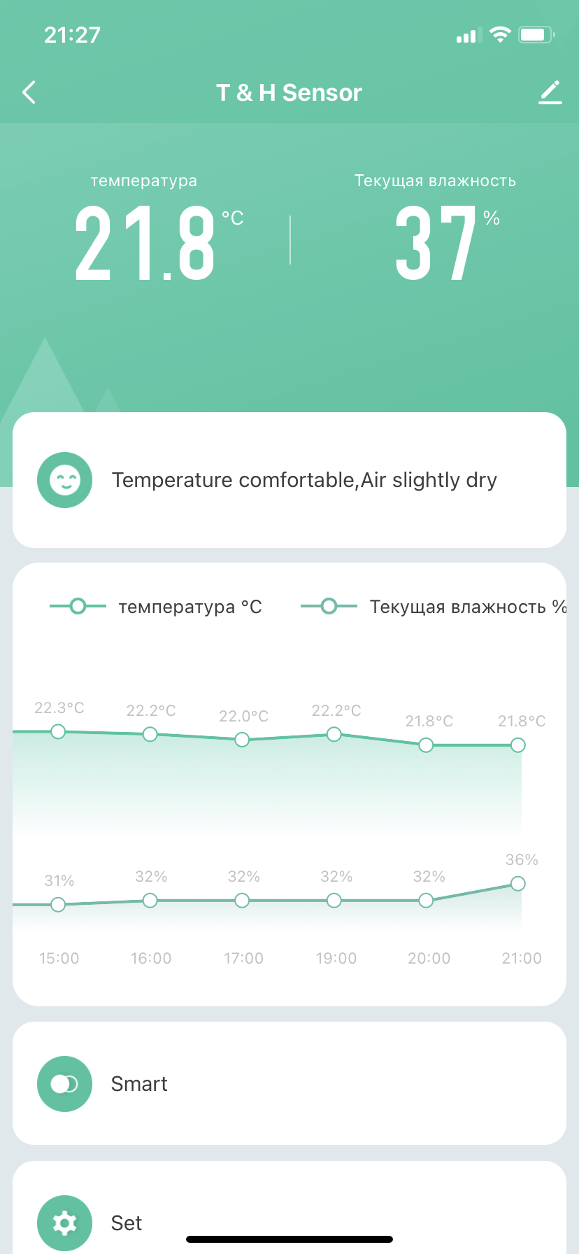 Temperature and Humidity Sensor · Issue 23 · 0x5e/homebridgetuya