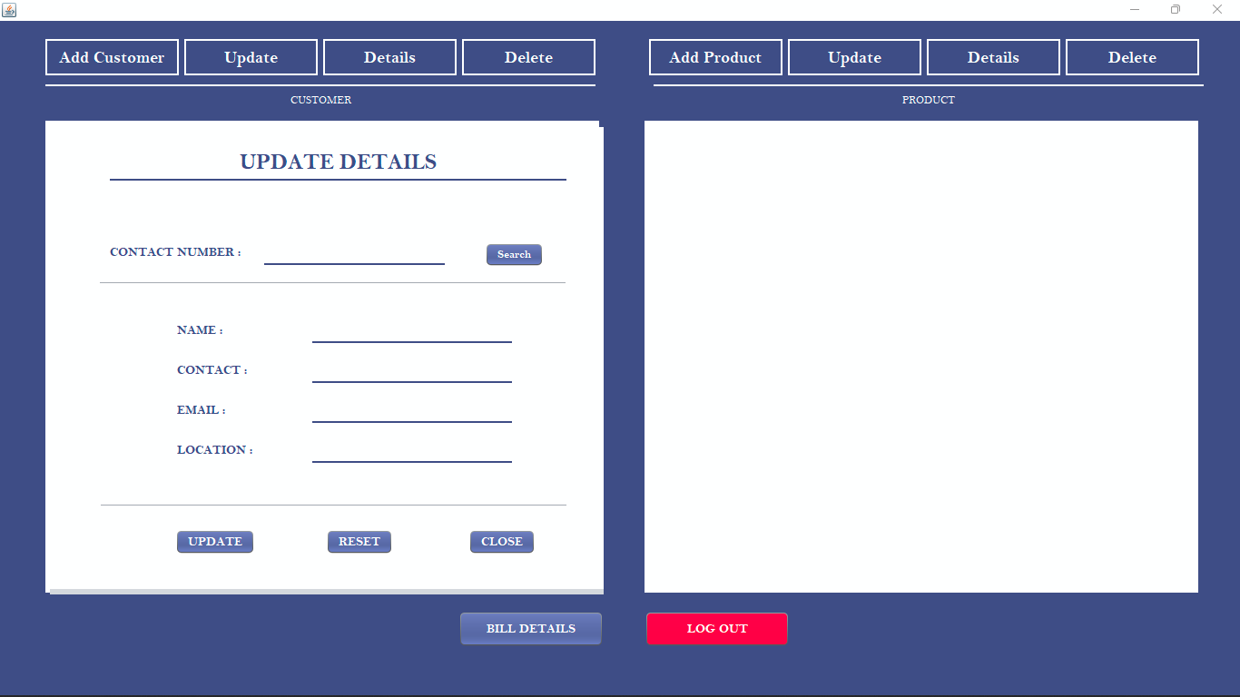 Java Billing Software GitHub - TusarPanja1/JavaBillingSystem: This Billing System is built on ...