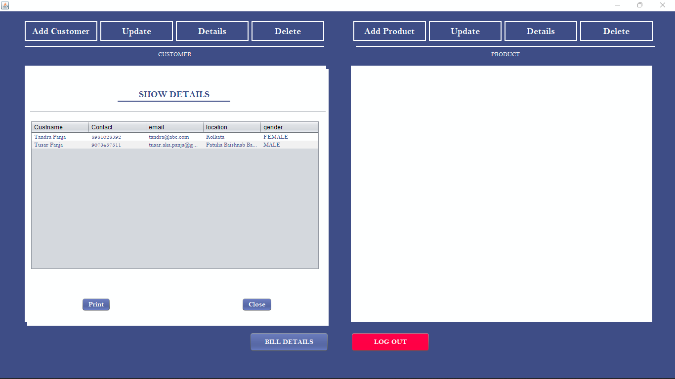 Java Billing Software GitHub - TusarPanja1/JavaBillingSystem: This Billing System is built on ...