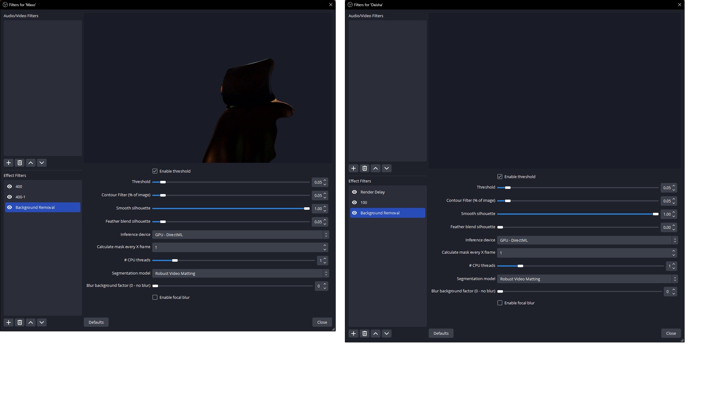 Low framerate when running 2 instances of background removal. · Issue