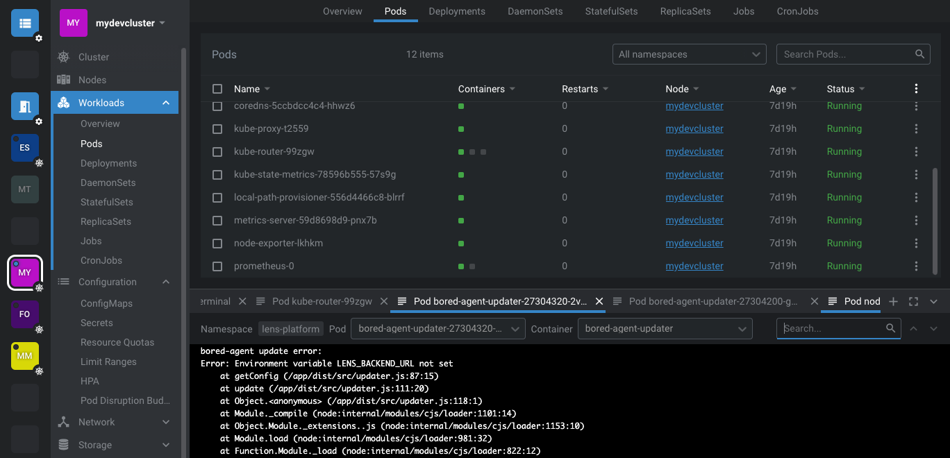 Improve Dock tabs UX · Issue #4459 · lensapp/lens · GitHub