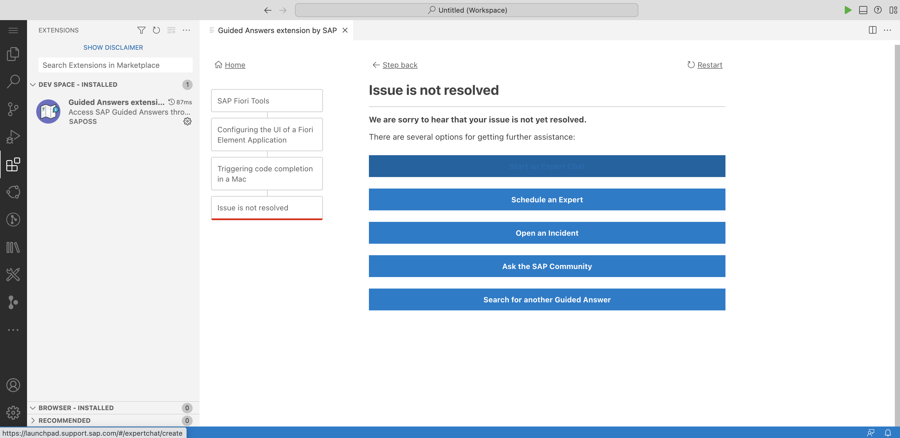 BUG - EXT - Unable to read button title for Issues is not resolved on ...