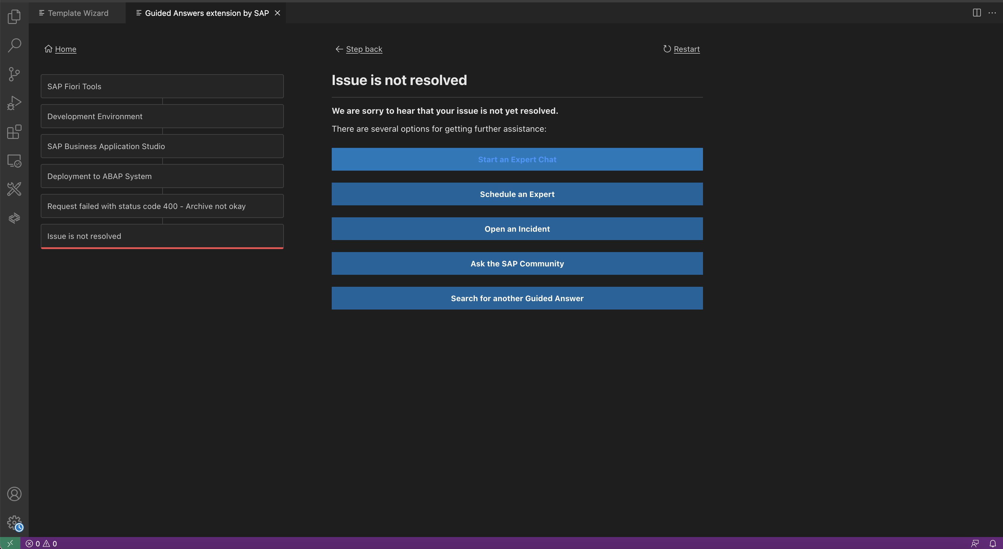 BUG - EXT - Unable to read button title for Issues is not resolved on ...