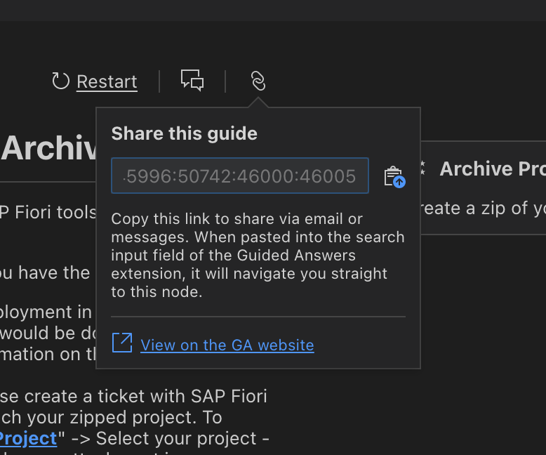 BUG - EXT - The highlighting of controls in the GA Share pop up when ...