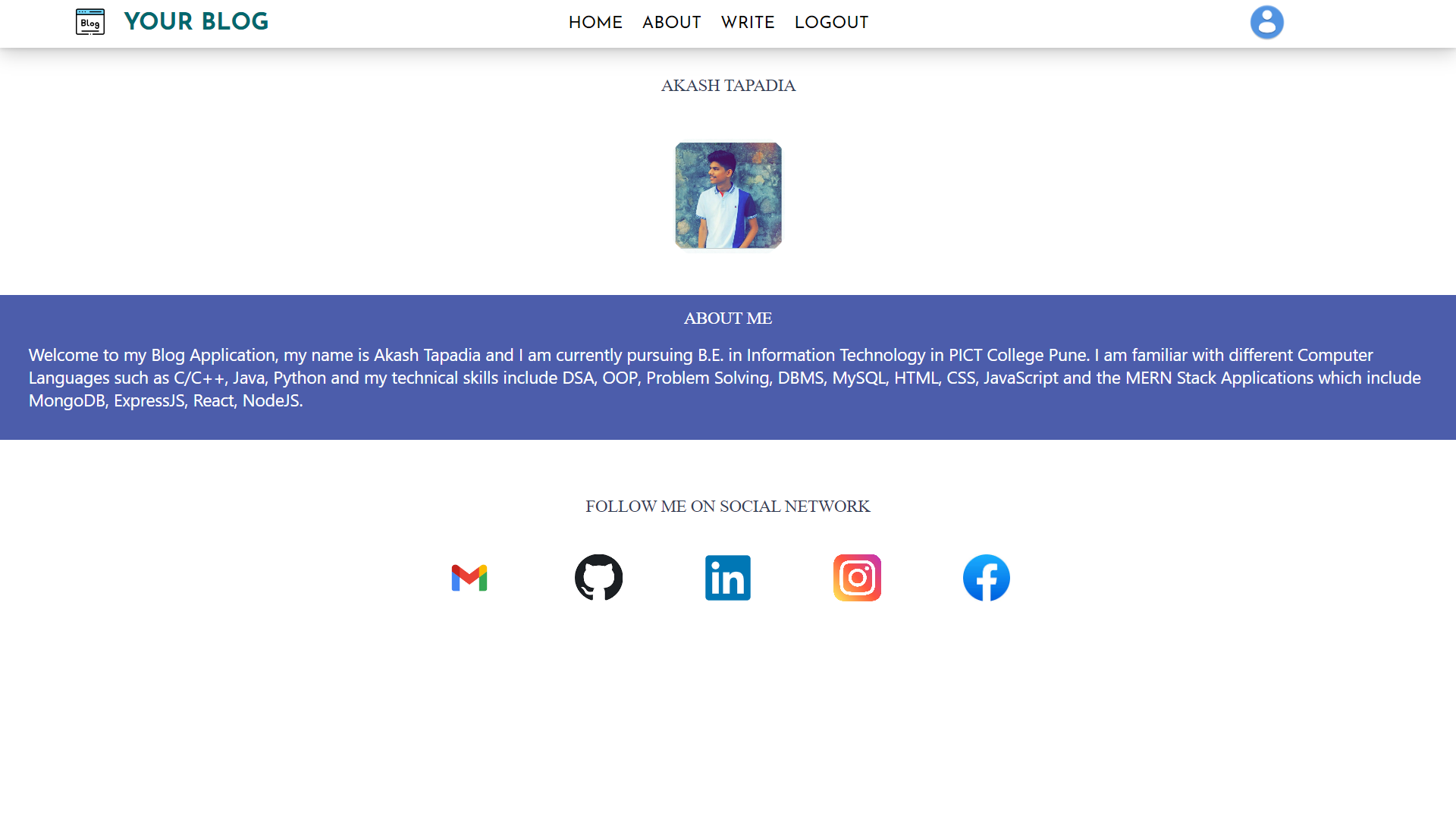 GitHub - aakashtapadiya/yourblog