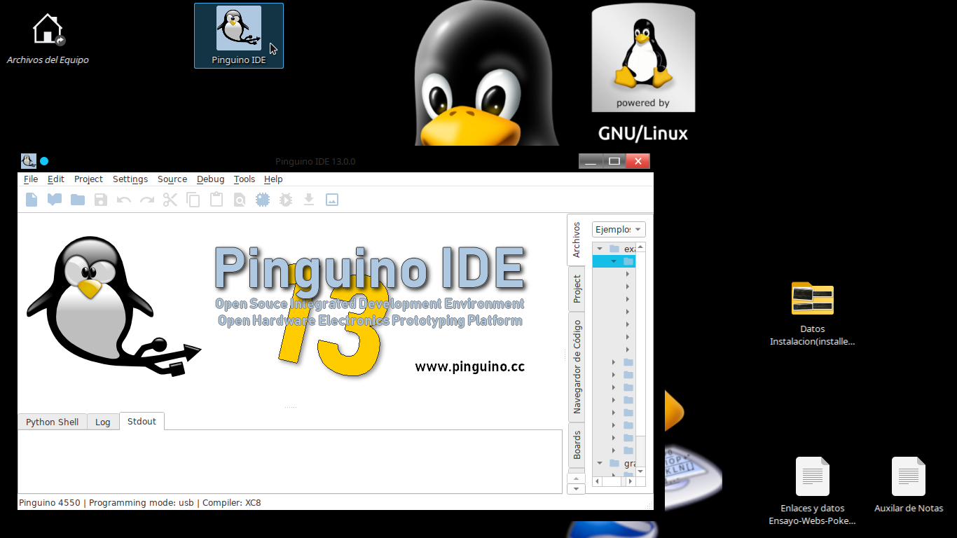 ¡Ayuda Urgente! Para poder Usar Pinguino IDEv13 en Linux DebianBuster
