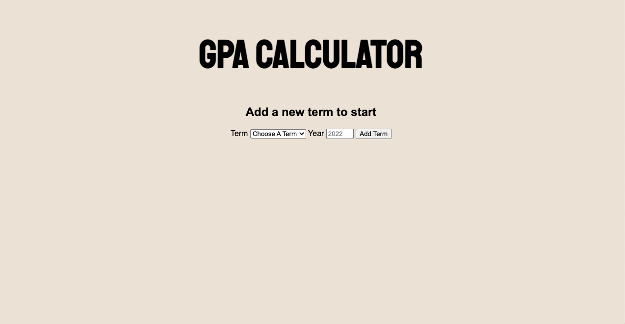 GitHub chelseabee/gpaCalc Simple GPA calculator