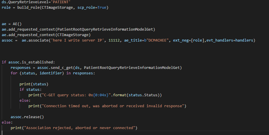Question regarding getting DICOM file from PACS server · Issue #705 ...