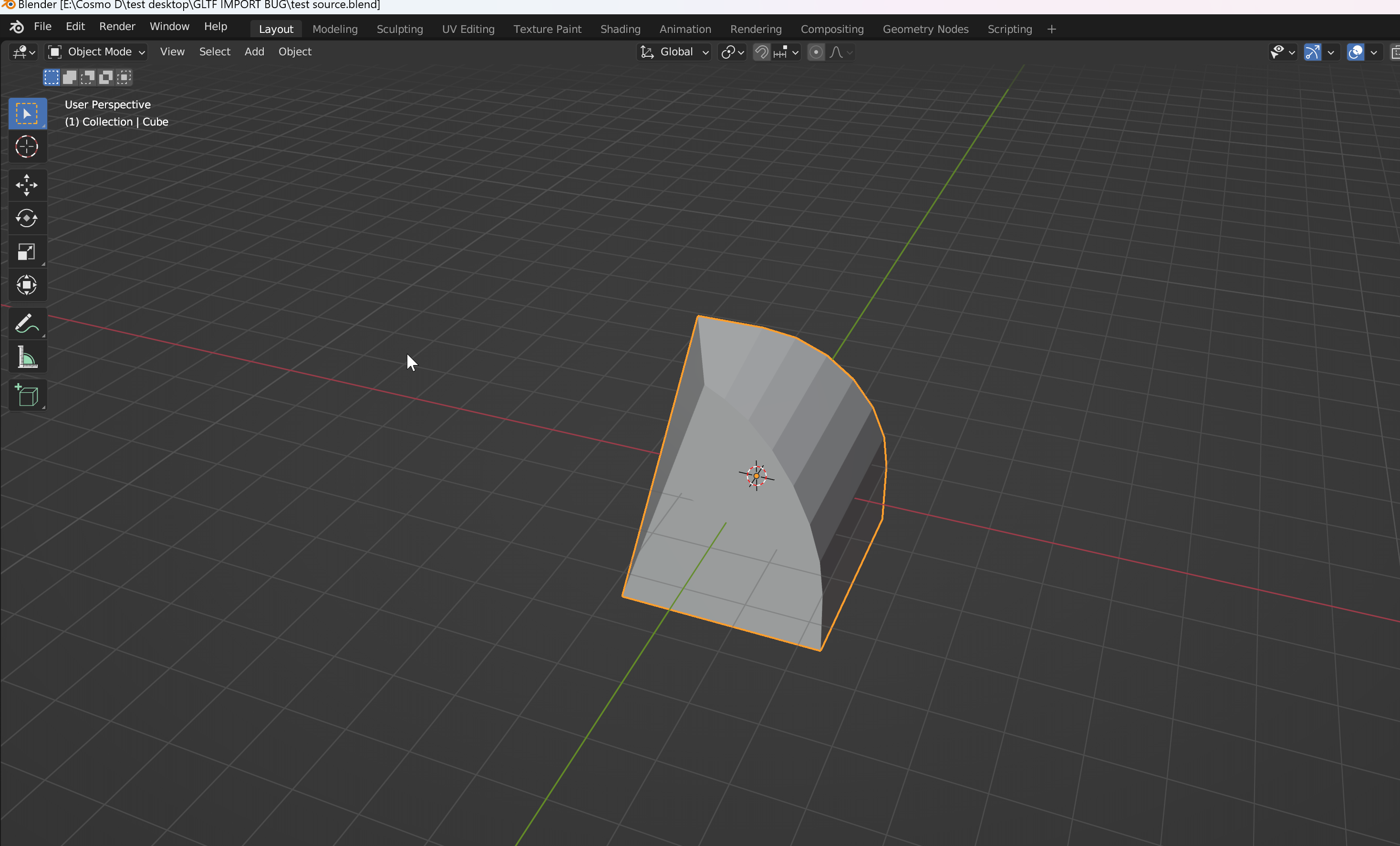 .gltf import not working with Blender 3.5 gltf export. · Issue 75621