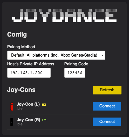 GitHub - redphx/joydance: Use Joy-Cons to play Ubisoft's Just