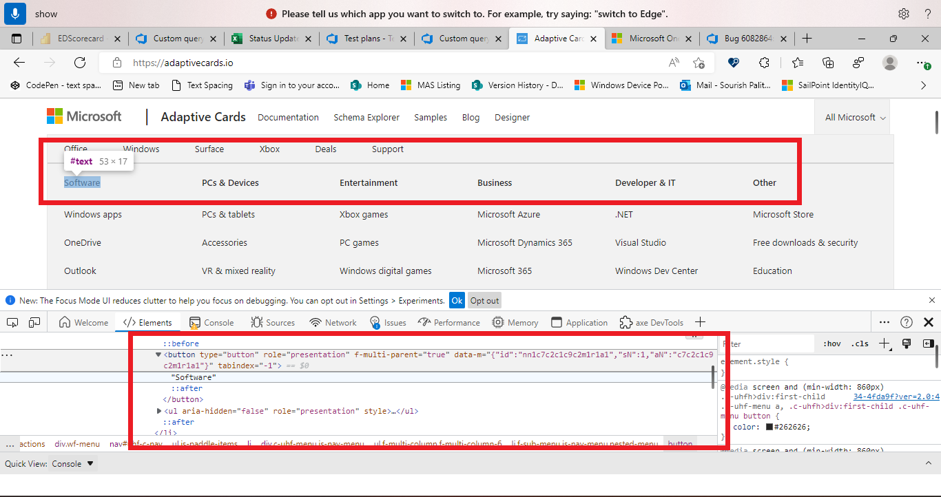 MAS4 3 1 - Showng mubers for non interactive labels under All microsoft