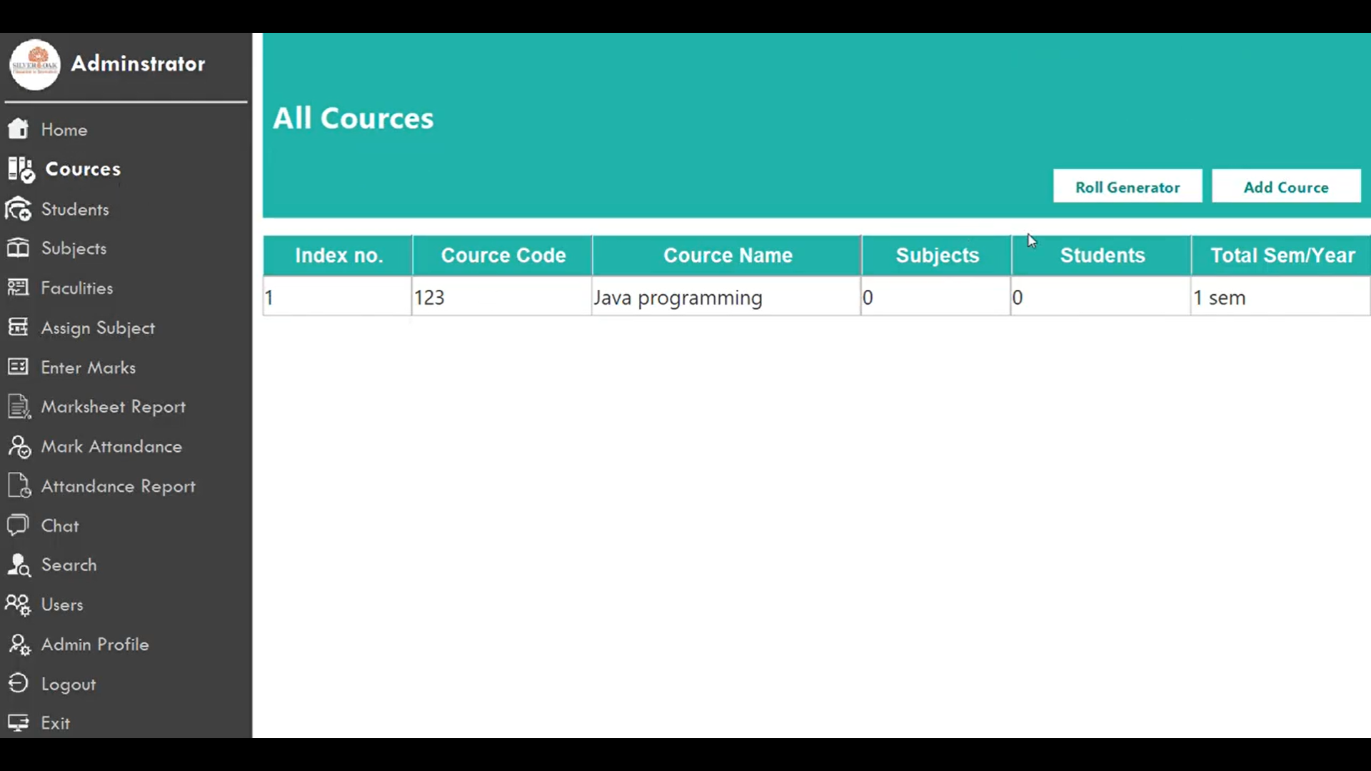 GitHub - JavaProject4thSem/CollegeMatrix