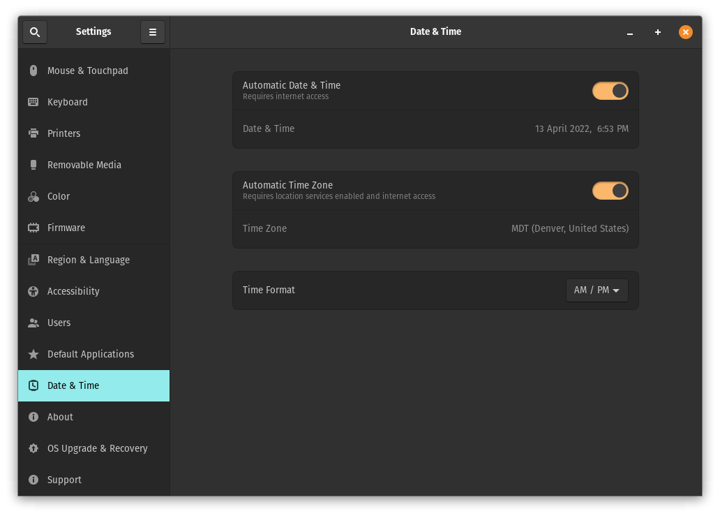 v22.04: Automatic time zone setting always picks Mountain time · Issue ...