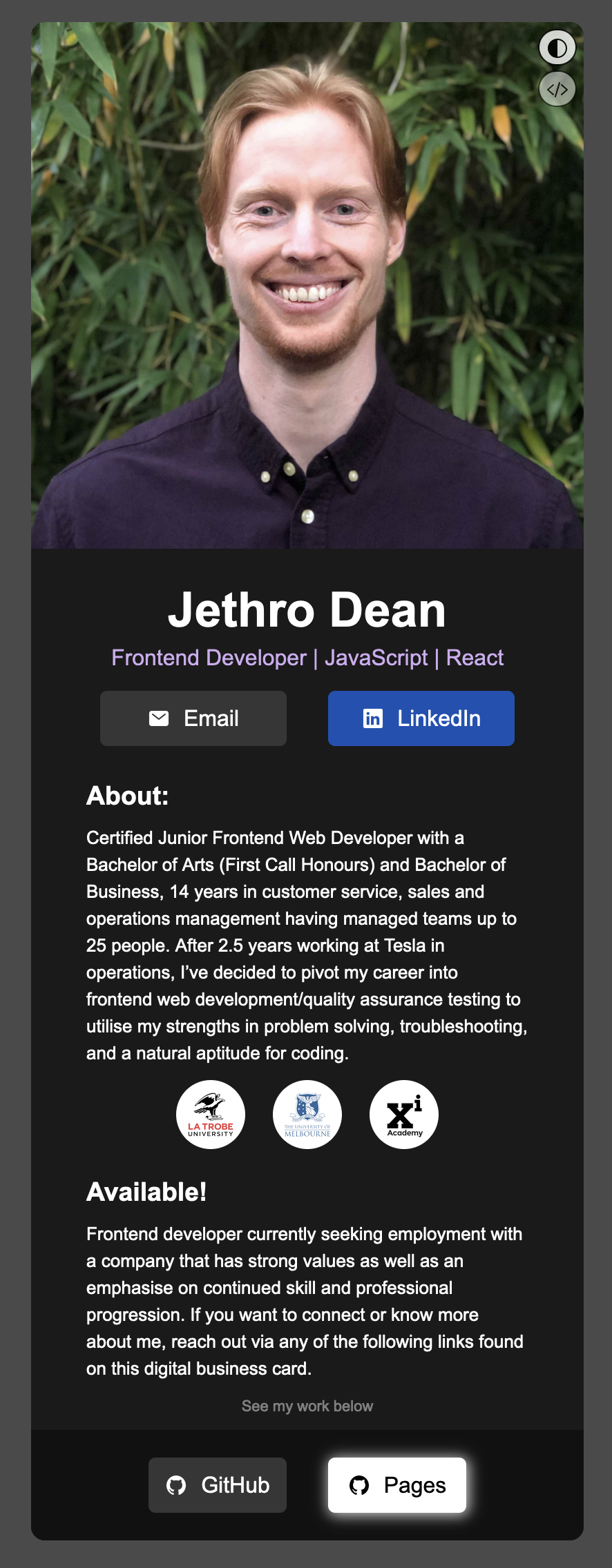 GitHub - jethrosweb/digital-business-card: Responsive digital business ...