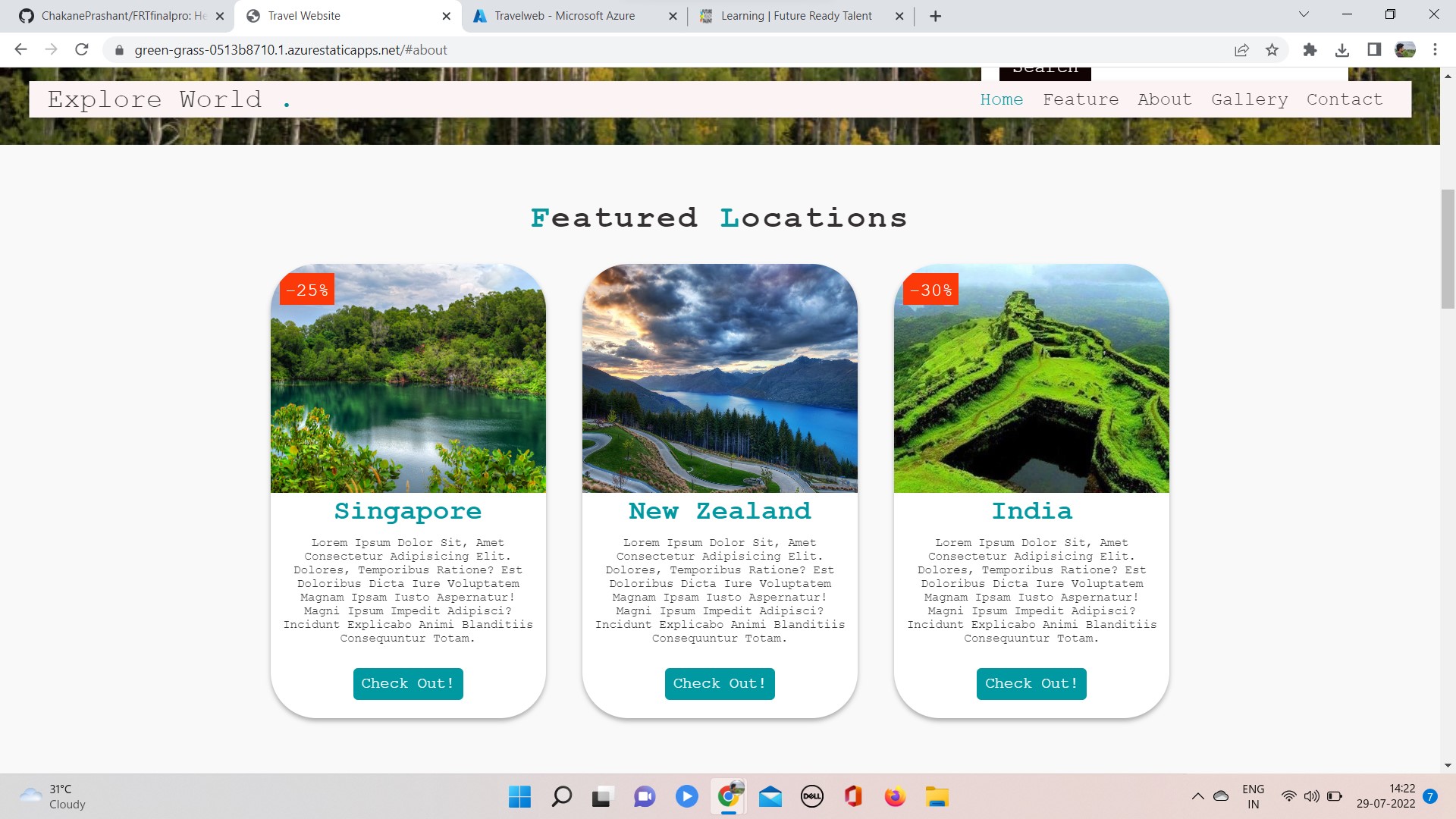 GitHub - ChakanePrashant/FRTfinalpro: Here i created a travel web app ...