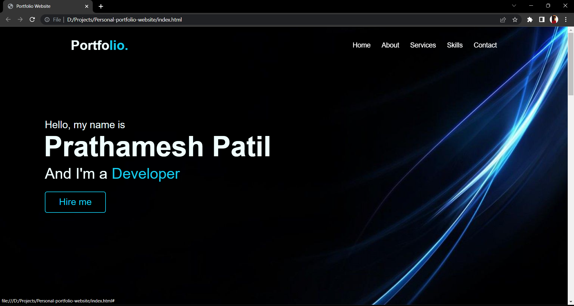 GitHub - prathameshpatil02/Personal-portfolio-website: A dynamic ...