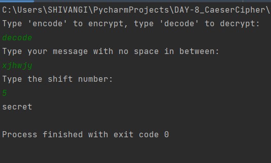 GitHub - Shivangi2250/Caesar-Cipher: a method of secret writing in ...