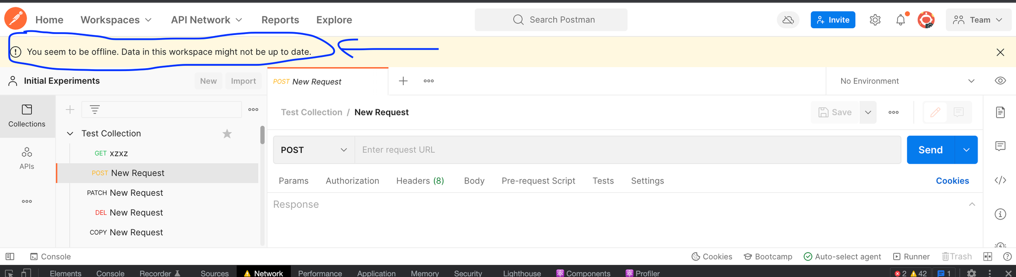 Content from Pre-Request Script and Test tabs of request vanished ...