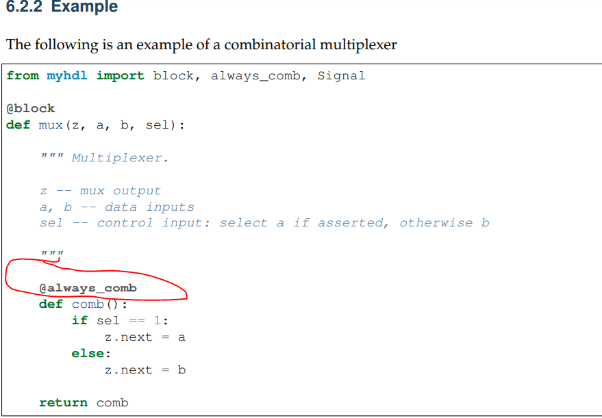 always_comb sensitivity list is Empty · Issue #377 · myhdl/myhdl · GitHub