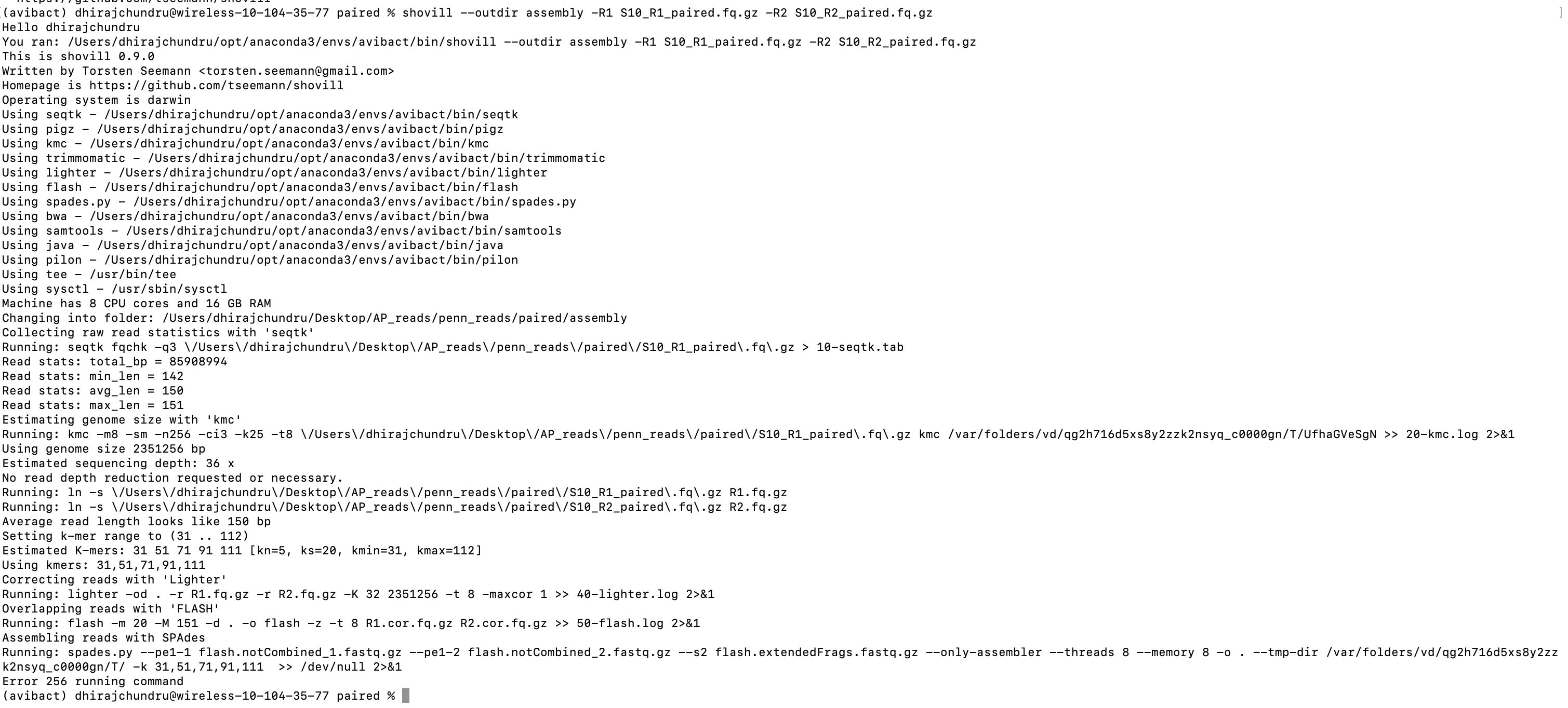 unable to run spades · Issue 963 · ablab/spades · GitHub