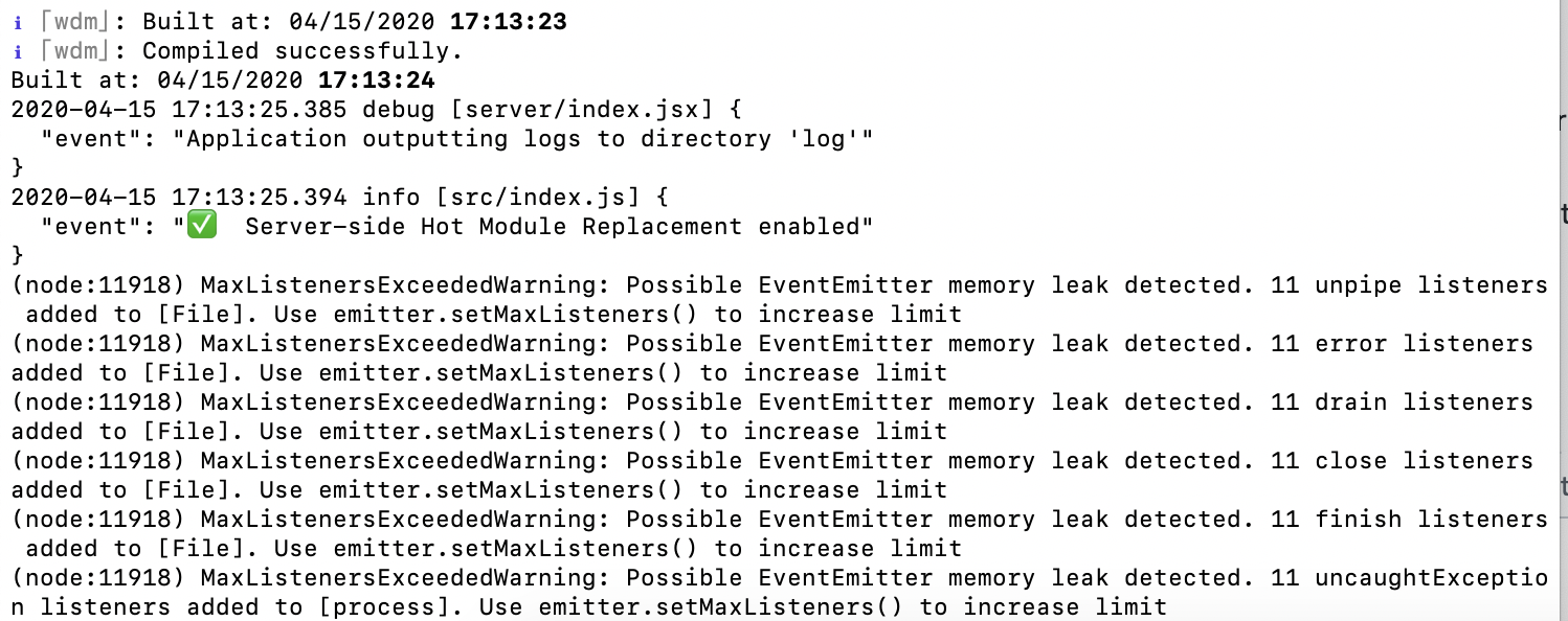 'Event Emitter' error on dev server start · Issue #6194 · bbc/simorgh ...