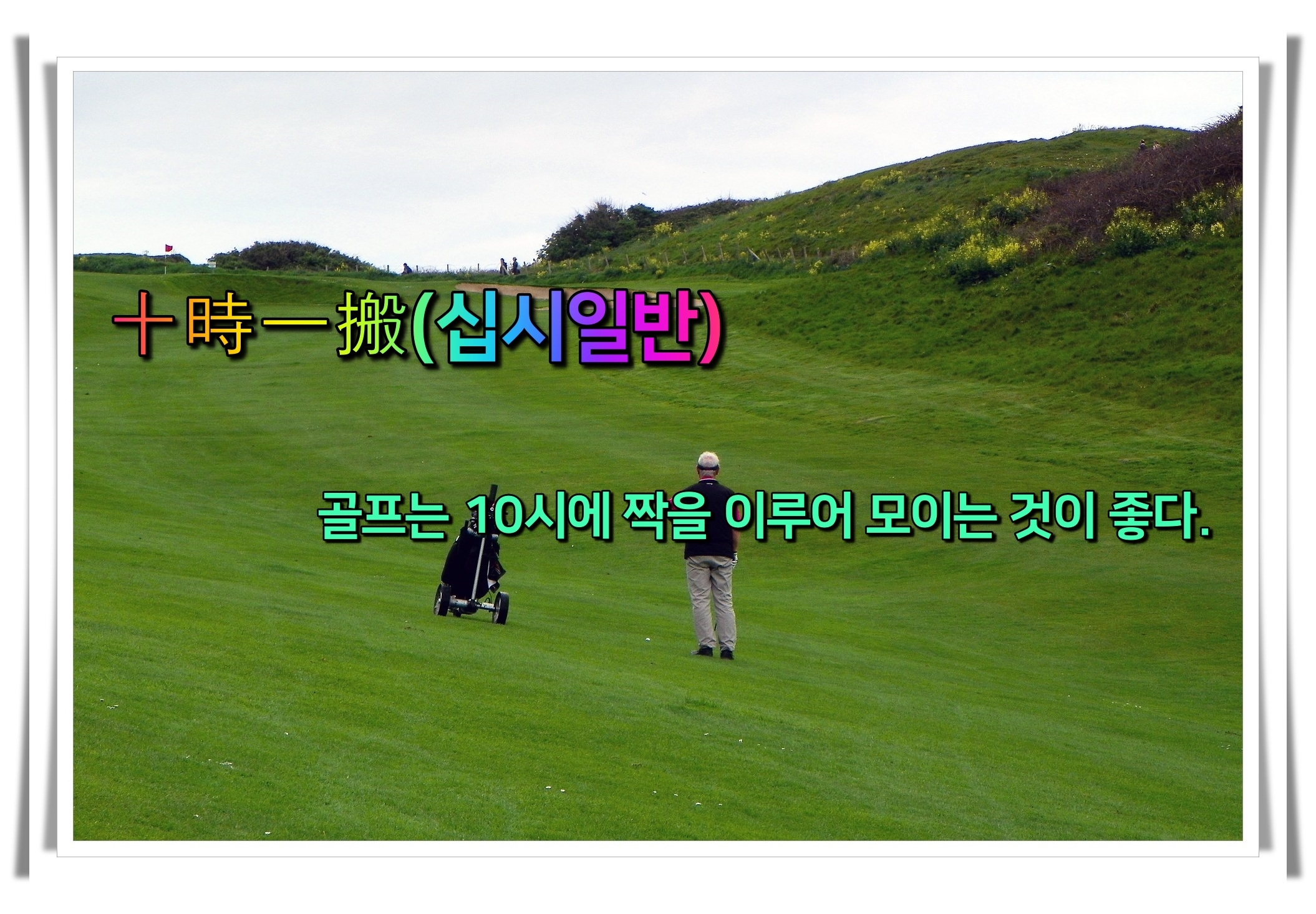 골프 사자성어 골프 유머7 십시일반