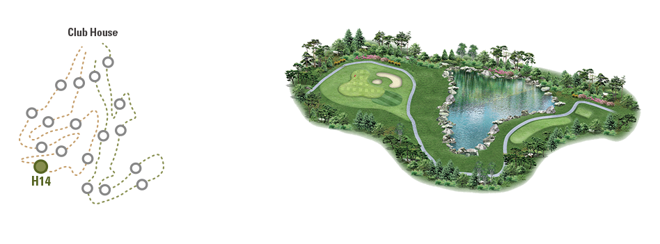 동훈힐마루 코스 대중제 18홀 힐코스 14번홀