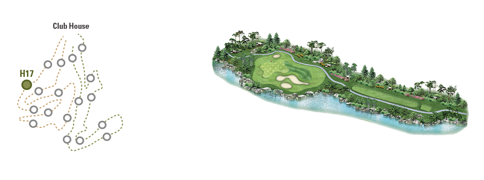 동훈힐마루 코스 대중제 18홀 힐코스 17번홀