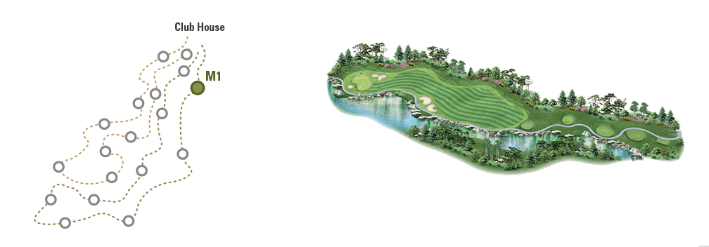 동훈힐마루 코스 회원제 18홀 마루코스 1번홀