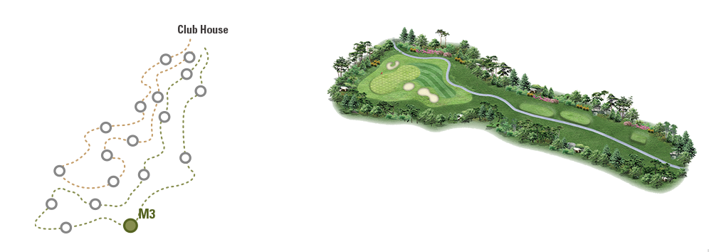 동훈힐마루 코스 회원제 18홀 마루코스 3번홀