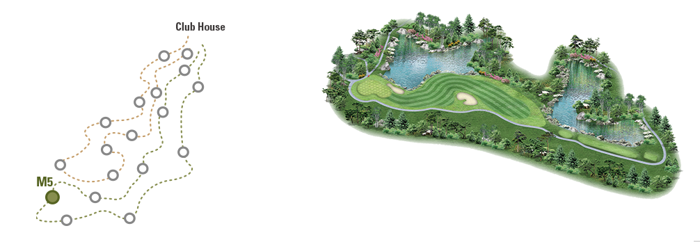 동훈힐마루 코스 회원제 18홀 마루코스 5번홀