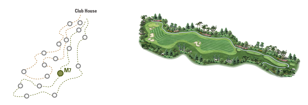 동훈힐마루 코스 회원제 18홀 마루코스 7번홀