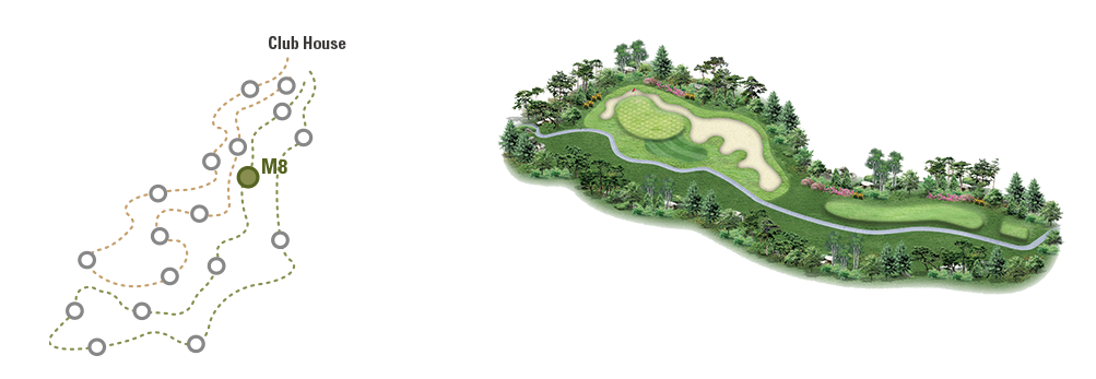 동훈힐마루 코스 회원제 18홀 마루코스 8번홀