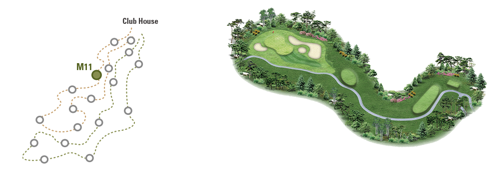 동훈힐마루 코스 회원제 18홀 마루코스 11번홀