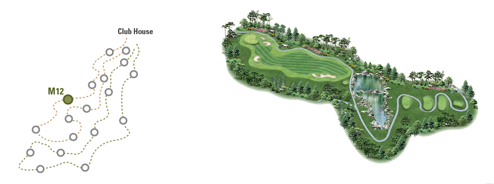 동훈힐마루 코스 회원제 18홀 마루코스 12번홀