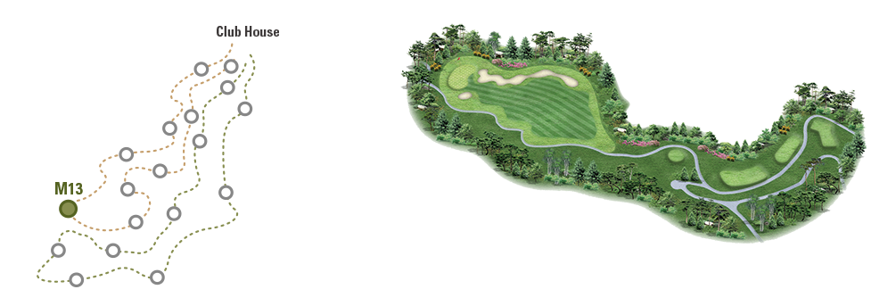 동훈힐마루 코스 회원제 18홀 마루코스 13번홀