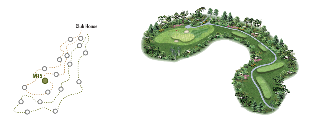 동훈힐마루 코스 회원제 18홀 마루코스 15번홀