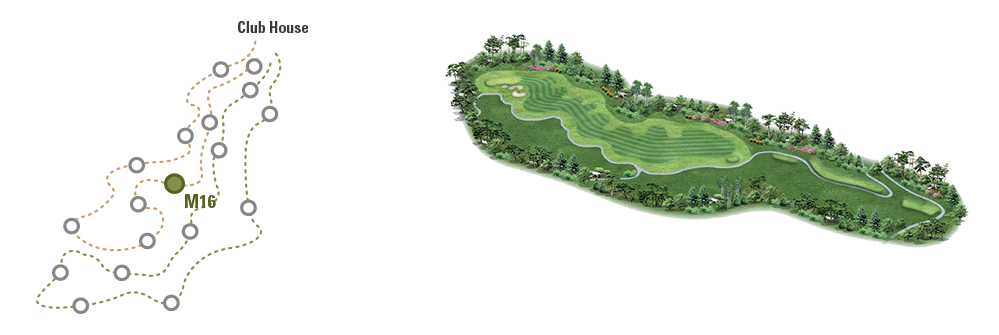 동훈힐마루 코스 회원제 18홀 마루코스 16번홀