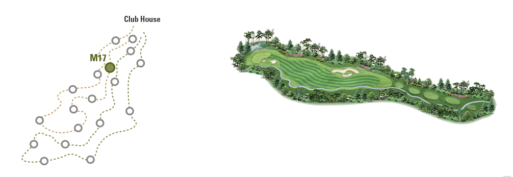 동훈힐마루 코스 회원제 18홀 마루코스 17번홀
