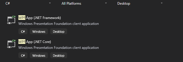 Win App SDK Template Icons should be different across project types for ...