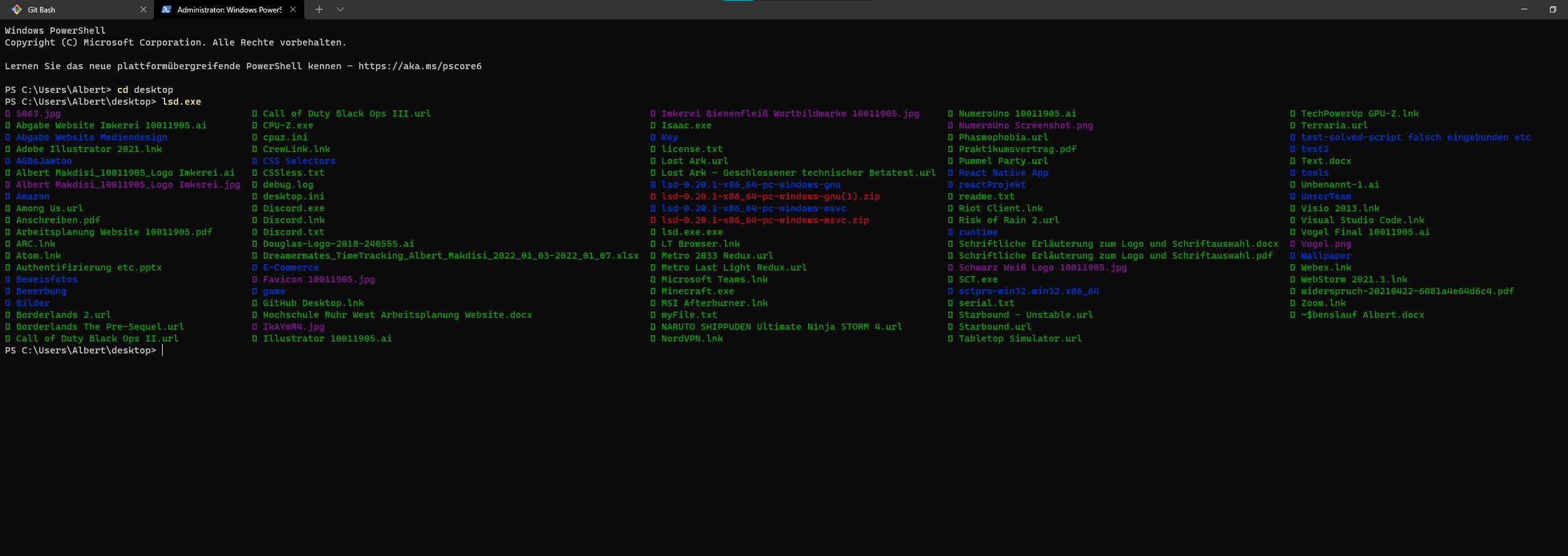 lsd -l displays weird output · Issue #620 · lsd-rs/lsd · GitHub