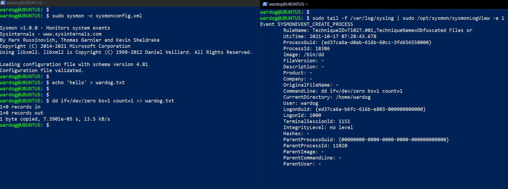 Sysmon Config RuleName Field Value not showing the entire string