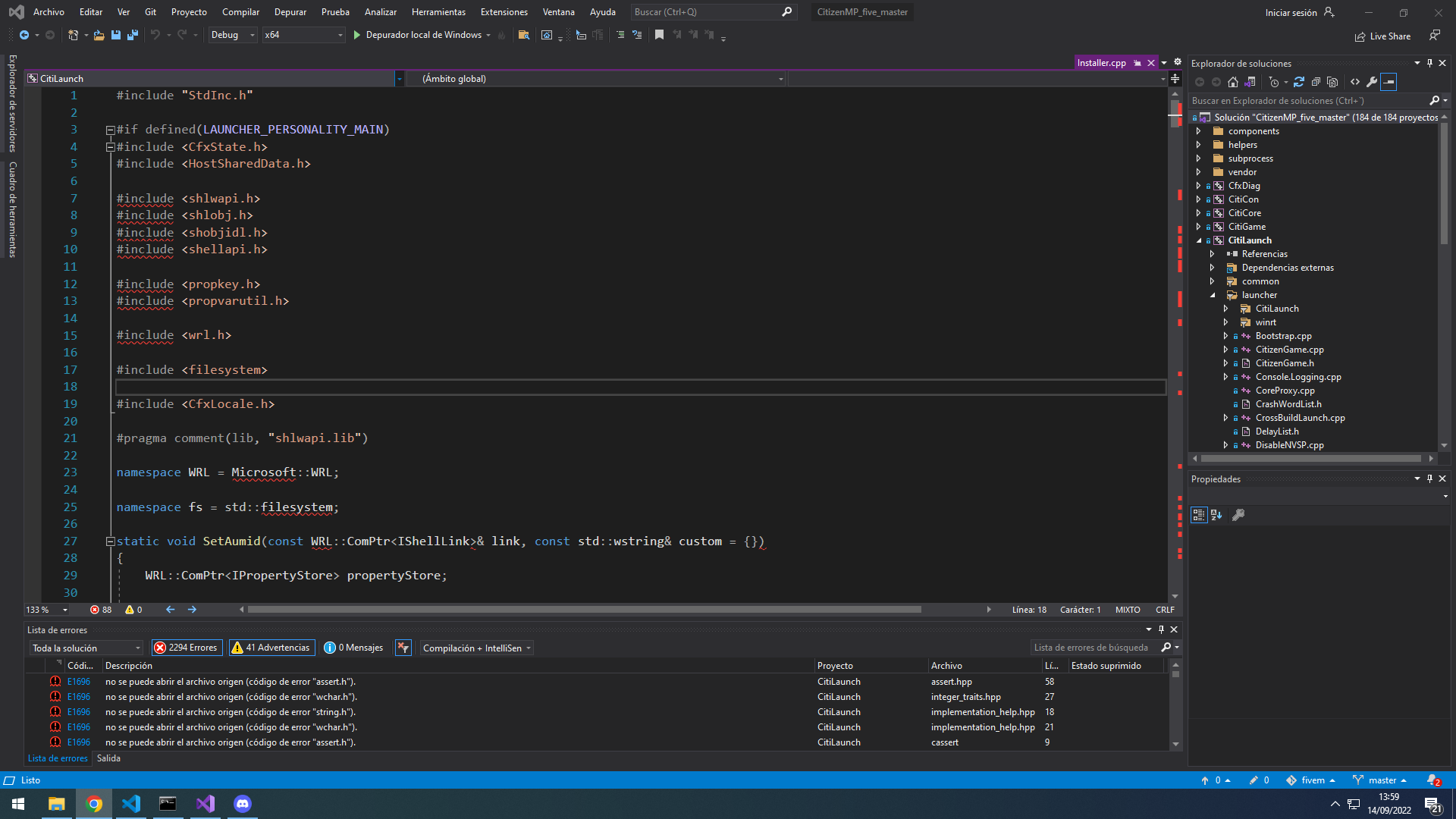 Error trying to build fivem · Issue #1630 · citizenfx/fivem · GitHub
