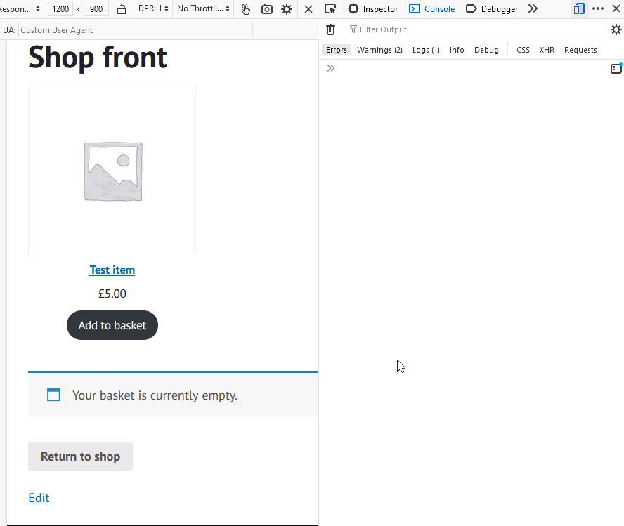 Window.fetch error when using the 'Best Selling Products' block and the