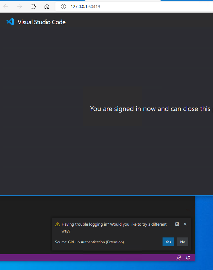Not possible to sing-in to GitHub for Settings Sync · Issue #157770 ...