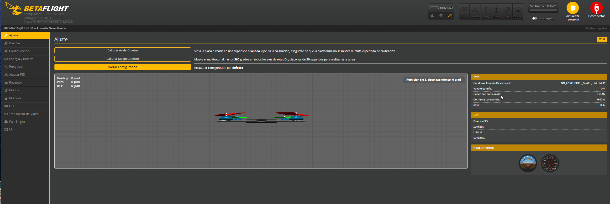 Gyro not detected on TMOTORF4 when using 10.9.0 configurator · Issue