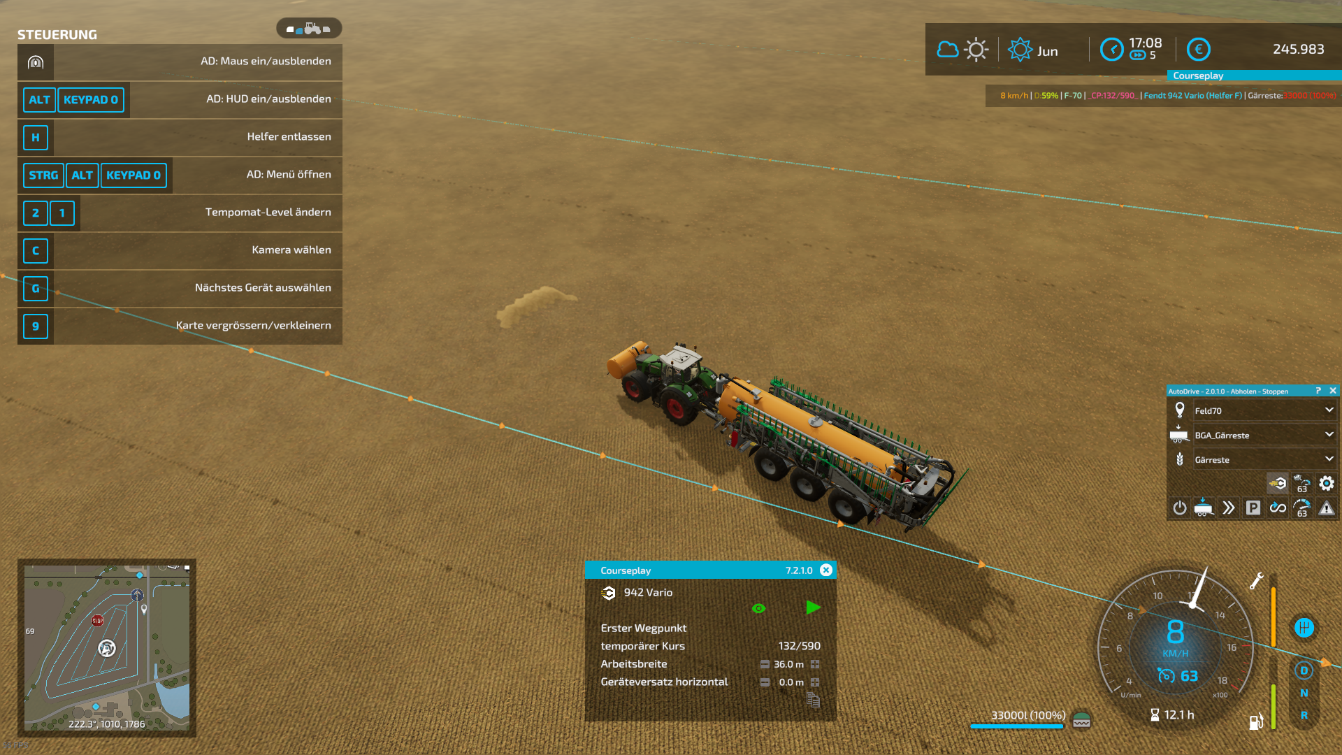 [BUG_SP]Slurry Tank gets activated while driving to target. · Issue ...